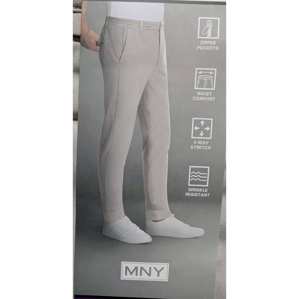 Marc NY Performance 4 Way Stretch Slim Fit Woven Commuter Golf Pants 40 x 30